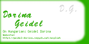 dorina geidel business card